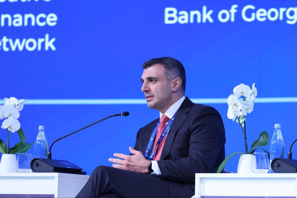 Taleh Kazımov Gürcüstanda maliyyə sammitində çıxış edib