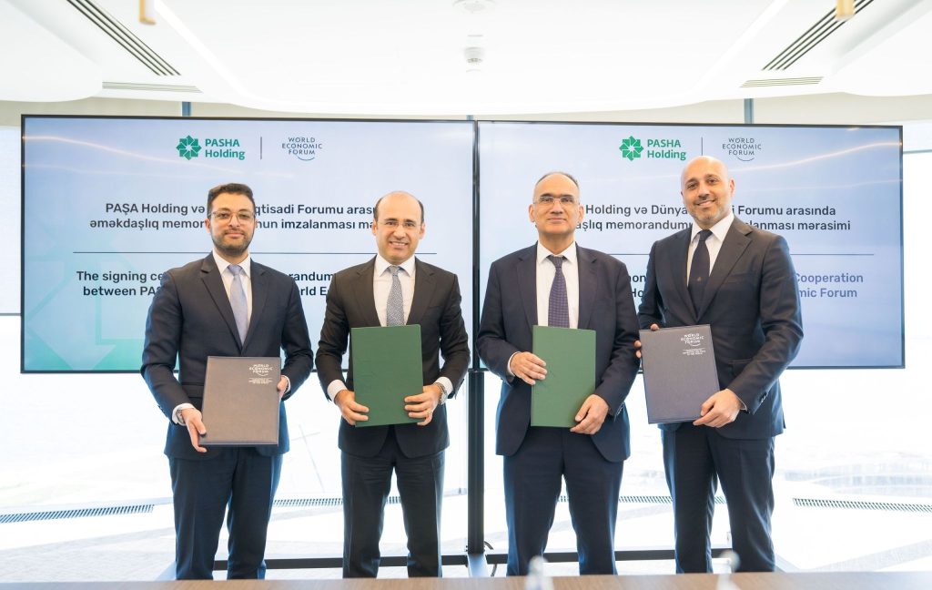 PAŞA Holdinq Dünya İqtisadi Forumu ilə əməkdaşlıq memorandumu imzalayıb