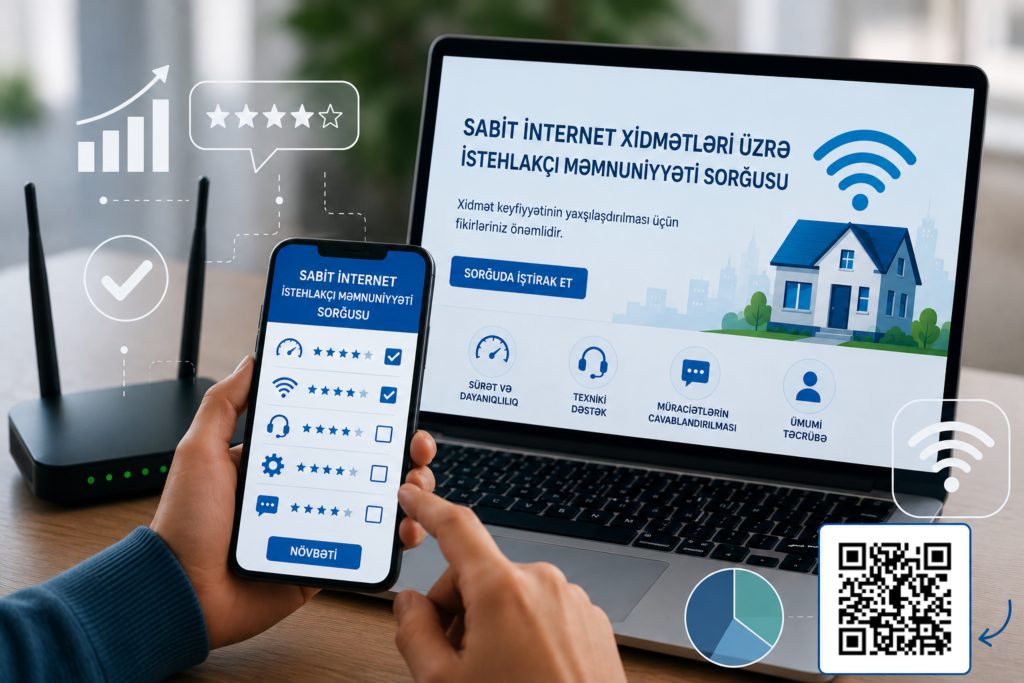 İKTA sabit internet xidmətləri ilə bağlı məmnunluq sorğusu keçirir