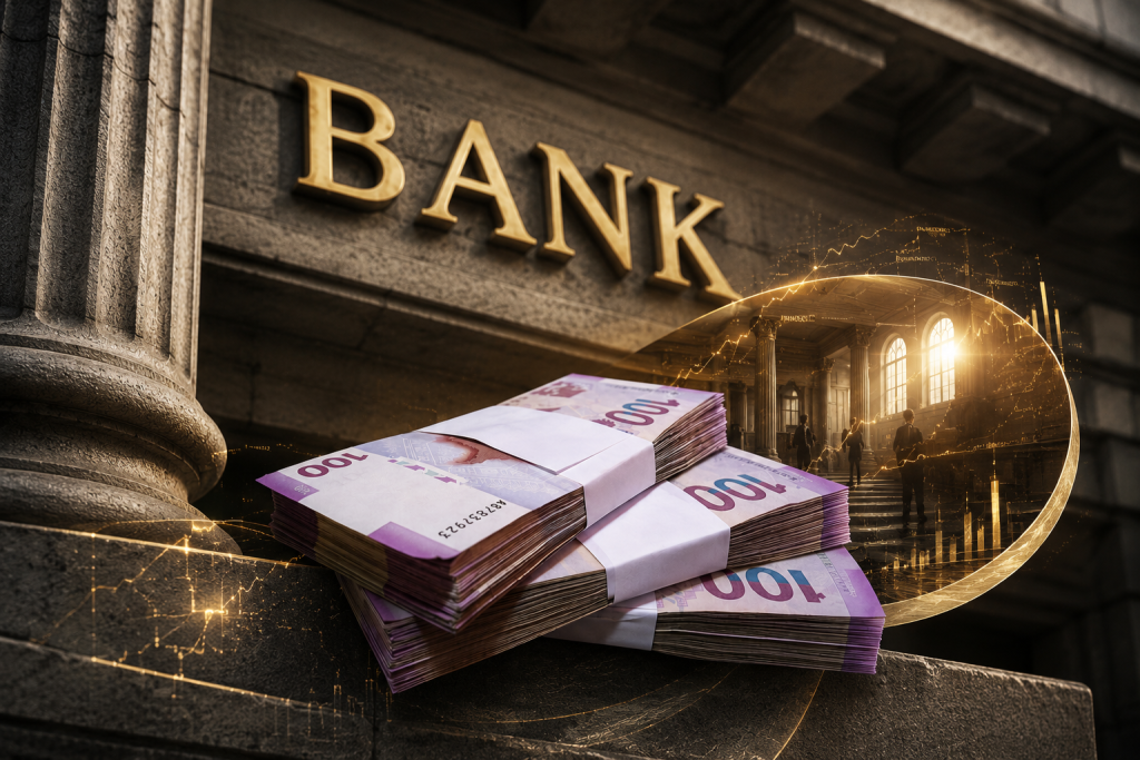 Azərbaycanda bankların pul yaratma qabiliyyəti 4,1% artıb-Hər 1 manata 1,77 manat pul kütləsi düşür