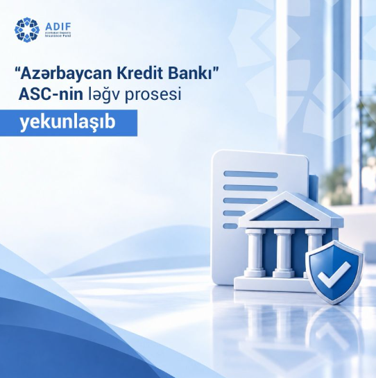“Azərbaycan Kredit Bankı” ASC-nin ləğv prosesi başa çatıb