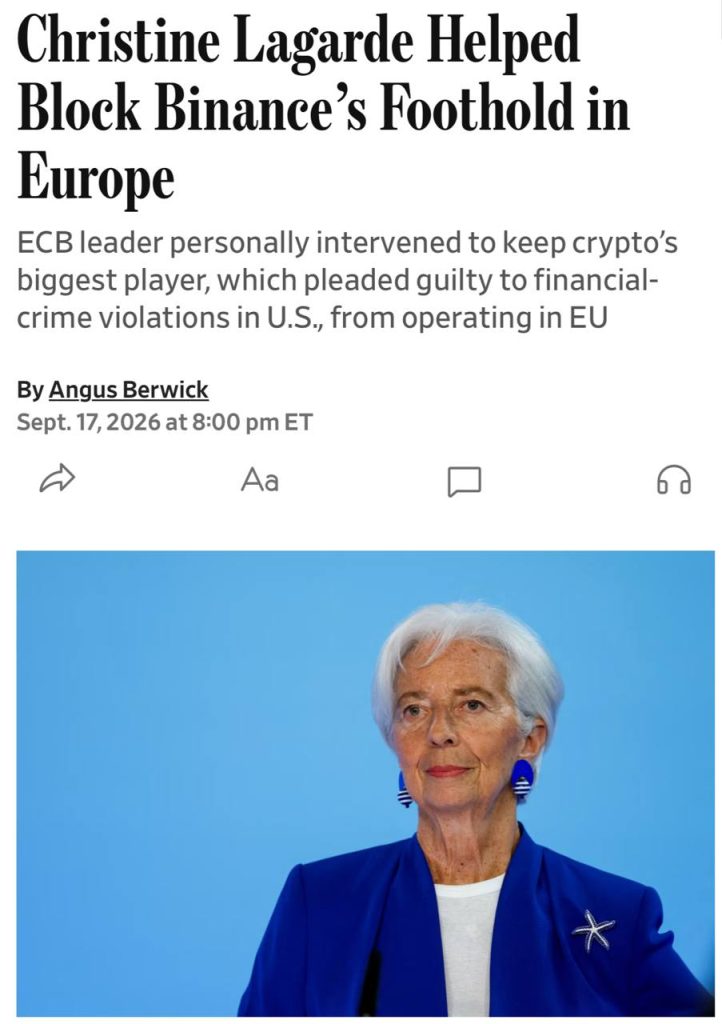 Laqard Binance-in Avropa İttifaqının bazarına çıxışını şəxsən əngəlləyib