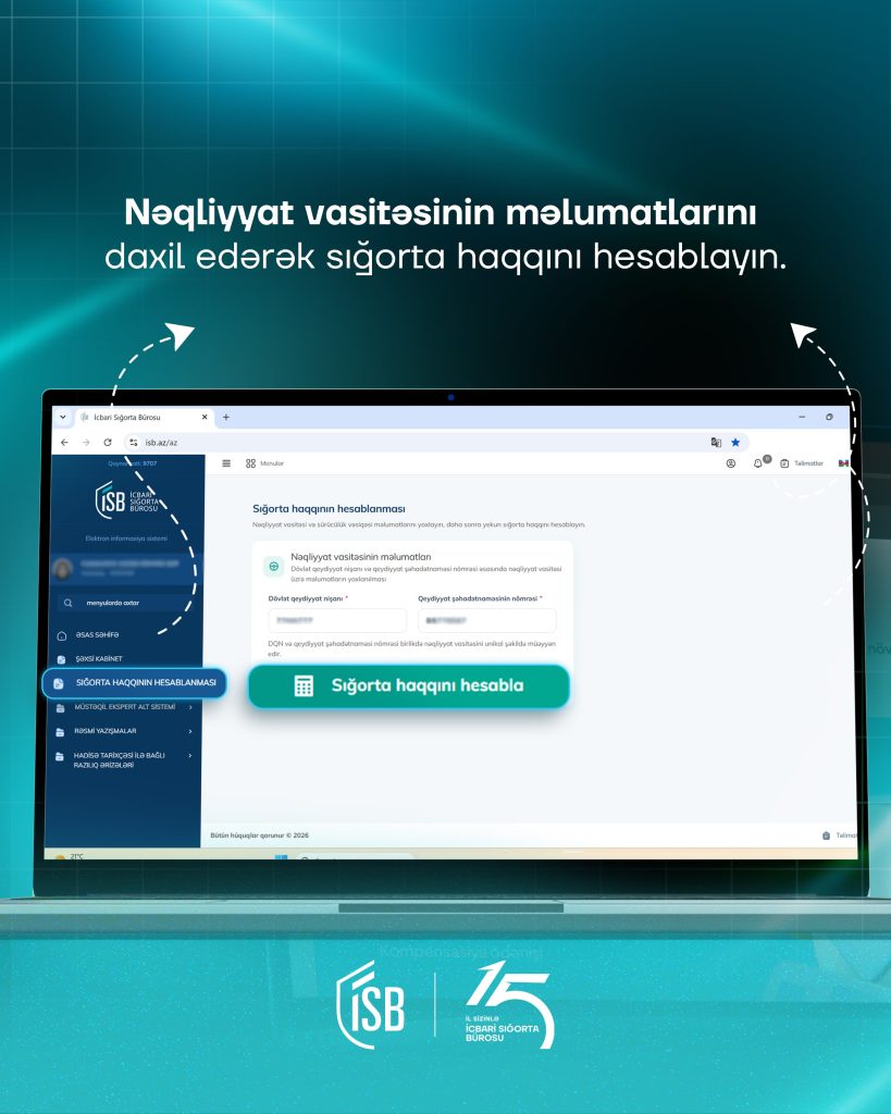 İSB “Sığorta haqqını hesabla” xidmətini istifadəyə verdi